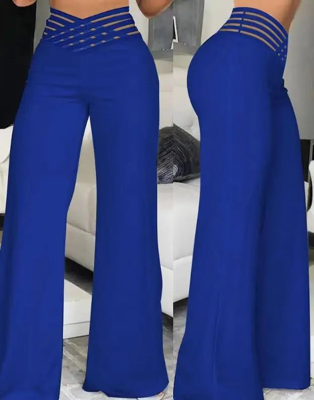 Elaris™ | Elegant High-Waist Cropped Work Pants