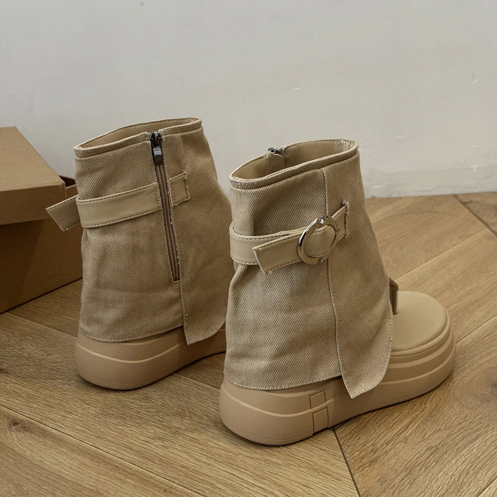 Arlette™ | Hollow-Out Summer Mid-Calf Boots