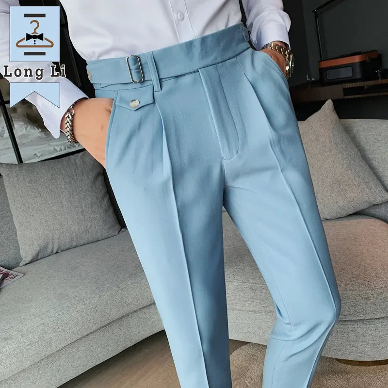 Dawson™ | British Slim-Fit High-Waist Suit Pants for Men