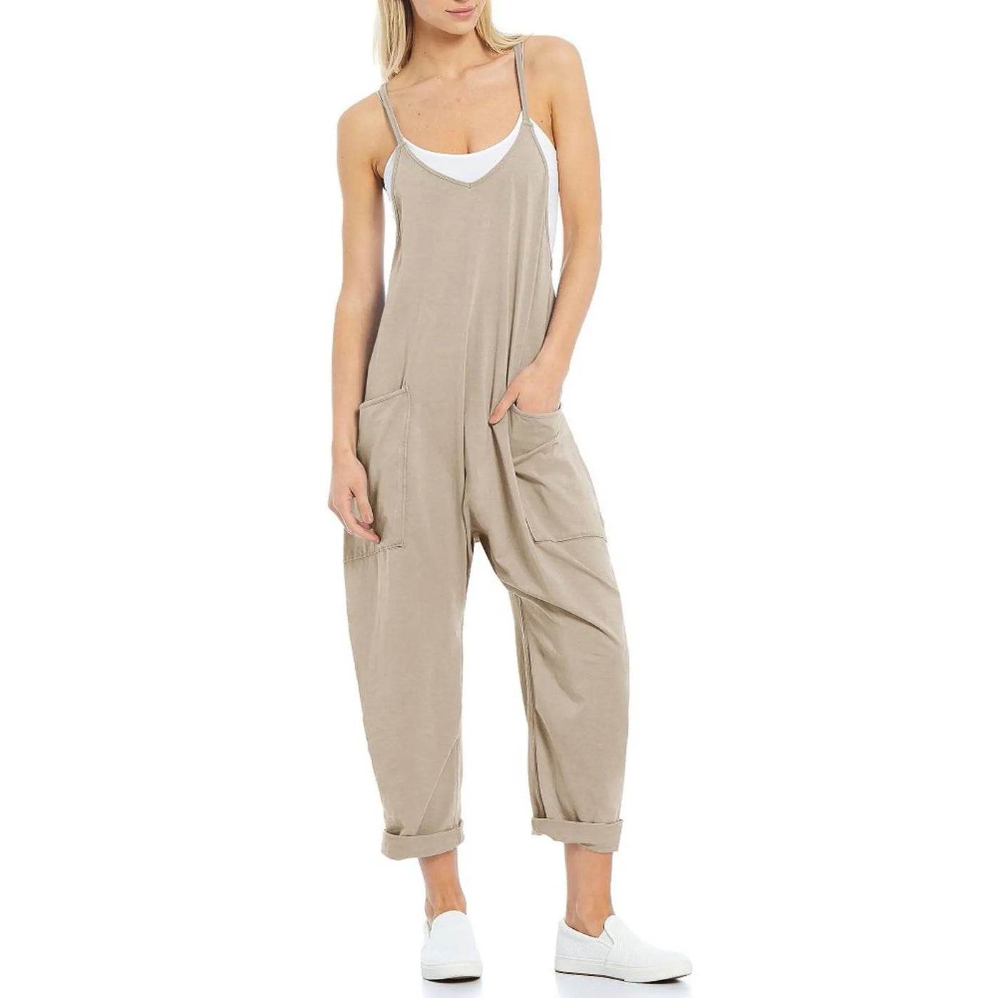 Selvaira™ | Knitted One-Piece Jumpsuit with Pockets