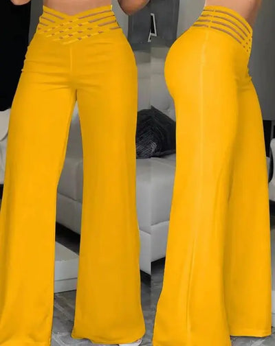 Elaris™ | Elegant High-Waist Cropped Work Pants