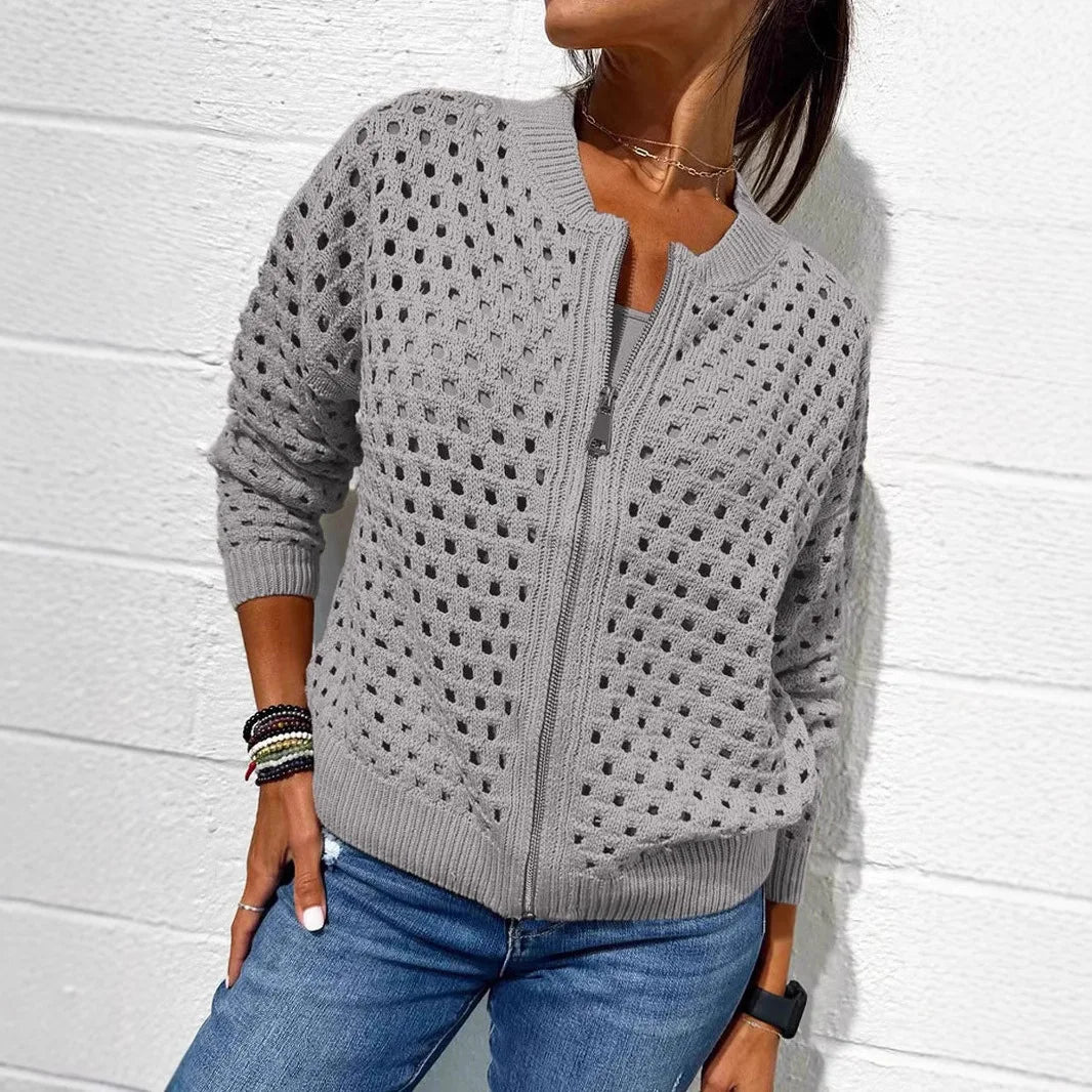 BreezeWeave™ Zip Cardigan