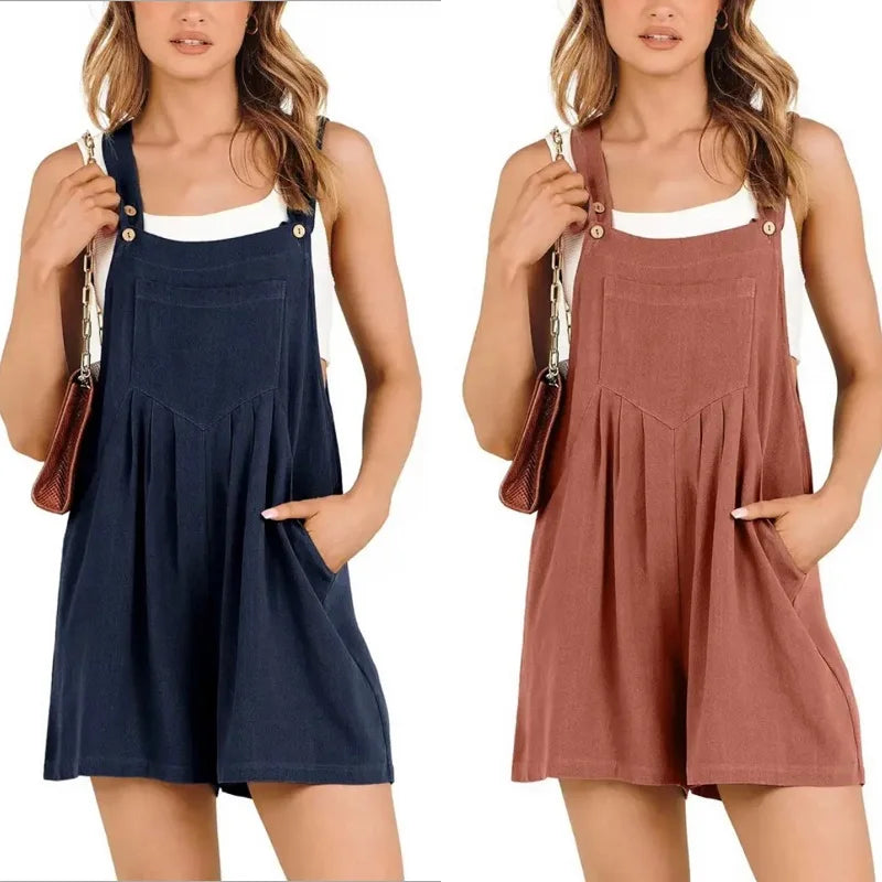 SummerEase™ | Casual Adjustable Strap Romper