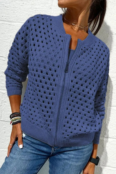 BreezeWeave™ Zip Cardigan