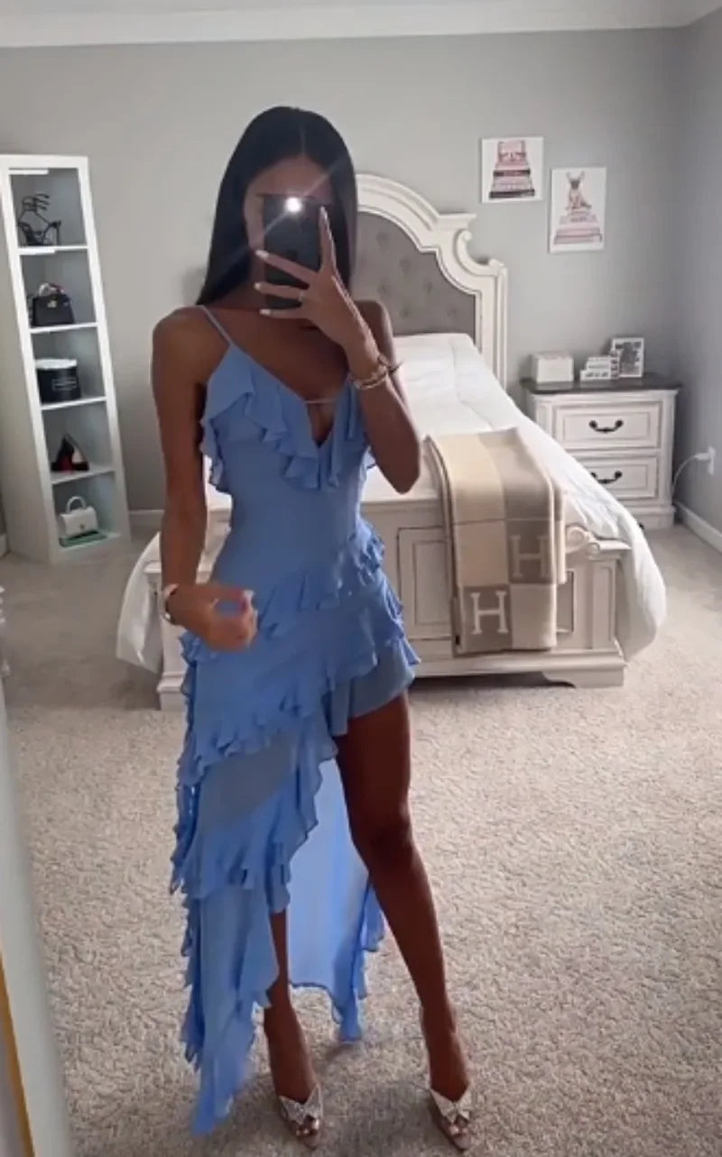 Celestia Cascade™ Ruffle Maxi Dress