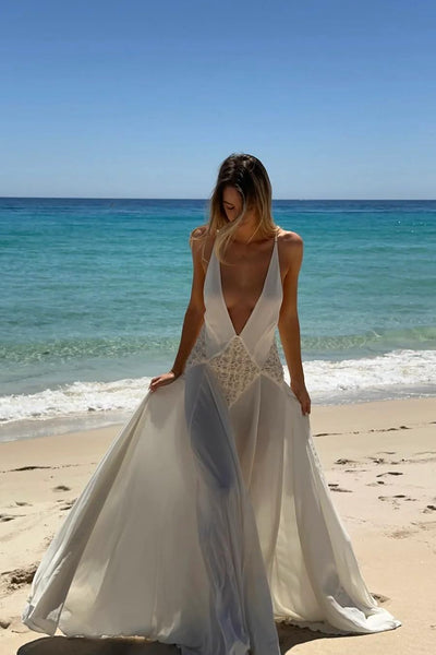 Lavinia Plunging V Maxi Dress