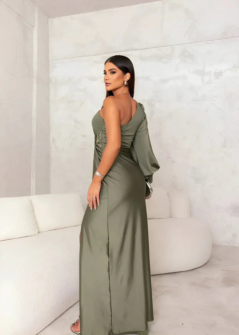 Auralisse™ | Enchanted Drape Satin Dress