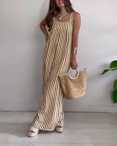Marivelle™ | Loose Casual Striped Jumpsuit