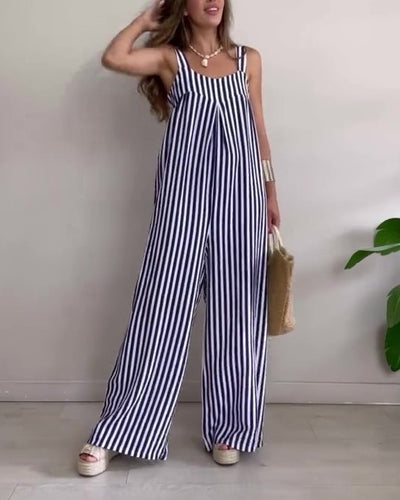 Marivelle™ | Loose Casual Striped Jumpsuit
