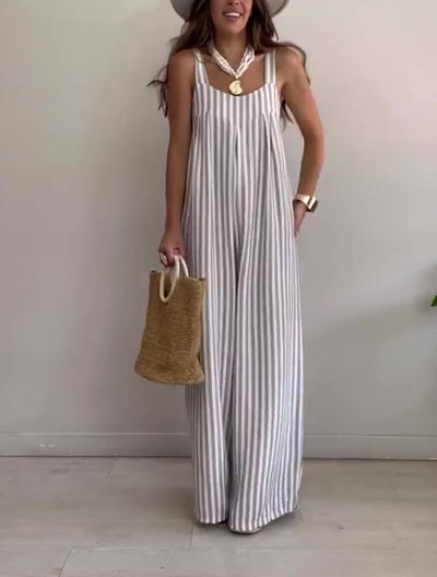 Marivelle™ | Loose Casual Striped Jumpsuit