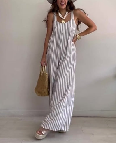 Marivelle™ | Loose Casual Striped Jumpsuit