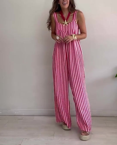 Marivelle™ | Loose Casual Striped Jumpsuit