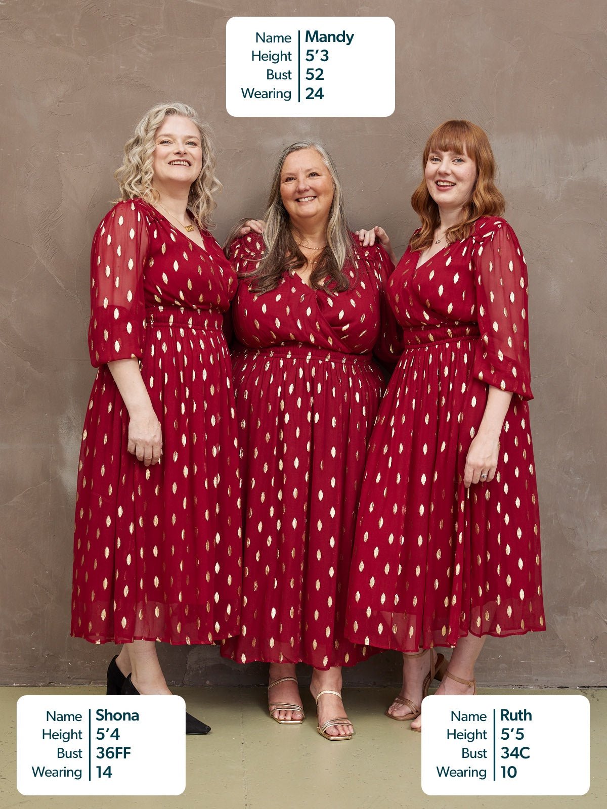 Valerie Luxe™ | Burgundy & Gold Lurex Dress