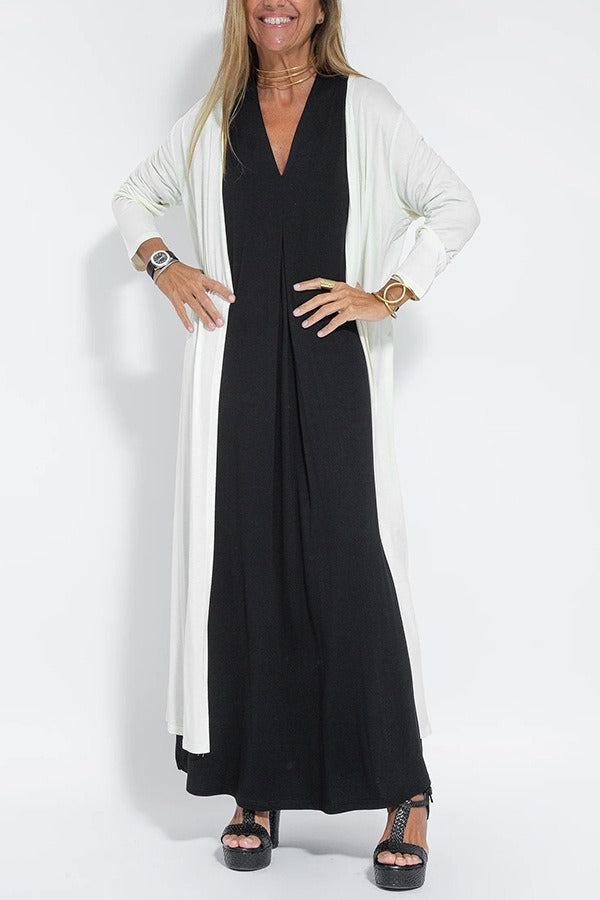 Lyvazza™ – Elegant Long Dress + Matching Cardigan