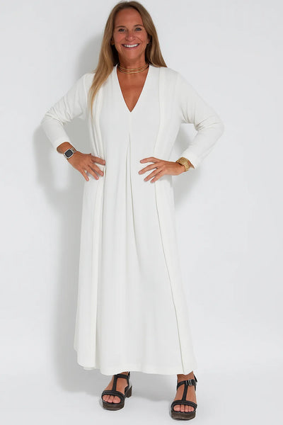 Lyvazza™ – Elegant Long Dress + Matching Cardigan