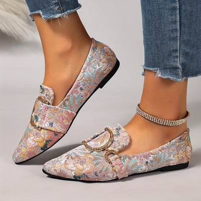 Florenne – Embroidered Flats