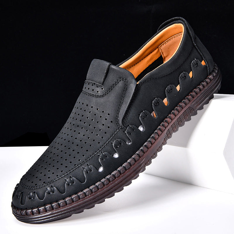 ⏰LAST DAY – 60% OFF🛒 Men's Handmade Orthopedic Leather Loafers – Breathable, Supportive & Lightweight Casual Shoes for Walking, Driving & Everyday Comfort