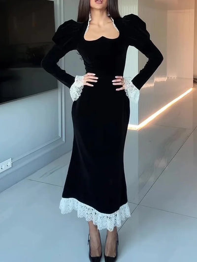 Célarisse™ | Velvet Evening Gown