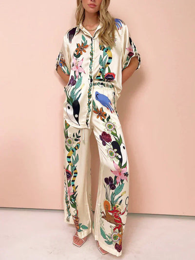 Hannah - Loose Satin Set