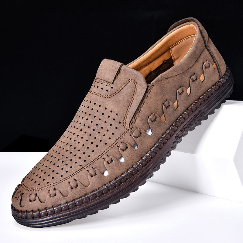 ⏰LAST DAY – 60% OFF🛒 Men's Handmade Orthopedic Leather Loafers – Breathable, Supportive & Lightweight Casual Shoes for Walking, Driving & Everyday Comfort