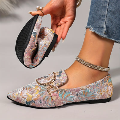 Florenne – Embroidered Flats