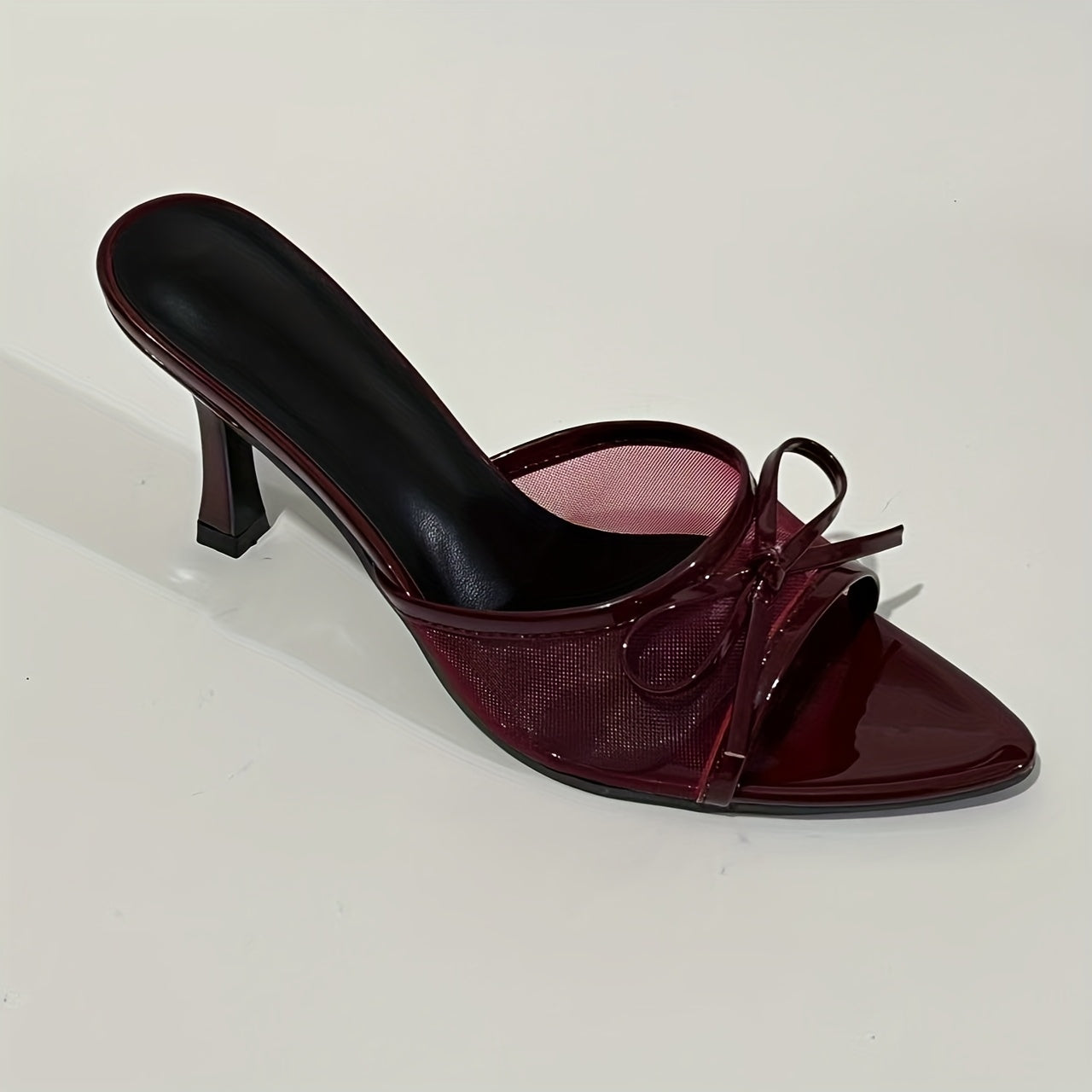 Evelisse – Bow Mesh Heels