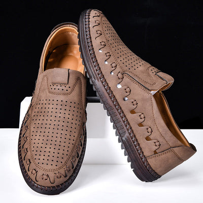 ⏰LAST DAY – 60% OFF🛒 Men's Handmade Orthopedic Leather Loafers – Breathable, Supportive & Lightweight Casual Shoes for Walking, Driving & Everyday Comfort