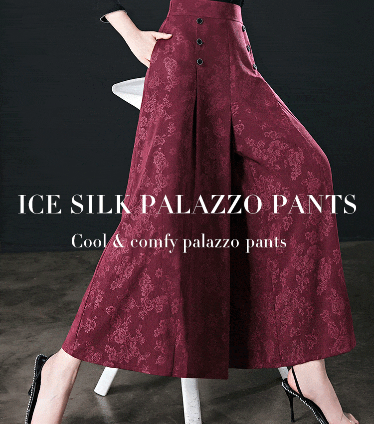 Silvéra™ | Ice Silk Cool & Comfy Palazzo Pants