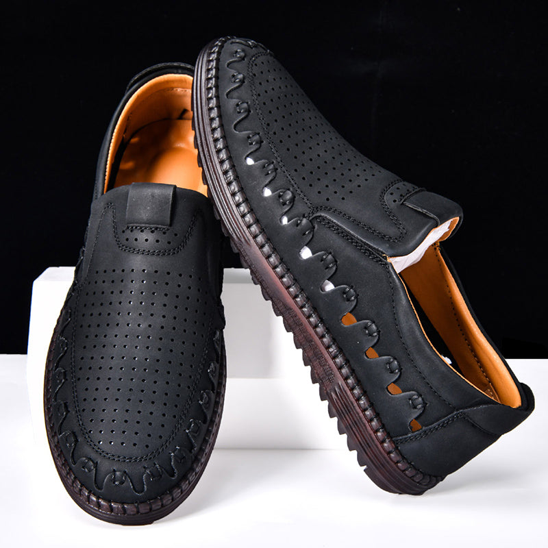 ⏰LAST DAY – 60% OFF🛒 Men's Handmade Orthopedic Leather Loafers – Breathable, Supportive & Lightweight Casual Shoes for Walking, Driving & Everyday Comfort