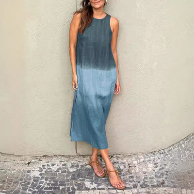 Kelsey | Elegant Sleeveless Gradient Midi Dress