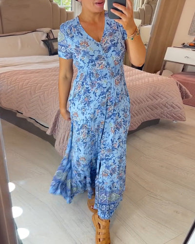 BohoZen™ Floral Maxi Dress