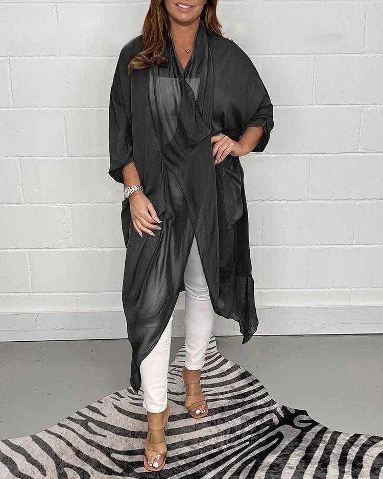 Serelina™ | Silky Loose V-Neck Top