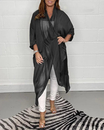 Serelina™ | Silky Loose V-Neck Top