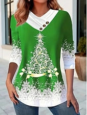 Noëlle™ | Vintage Christmas Graphic Long Sleeve Top