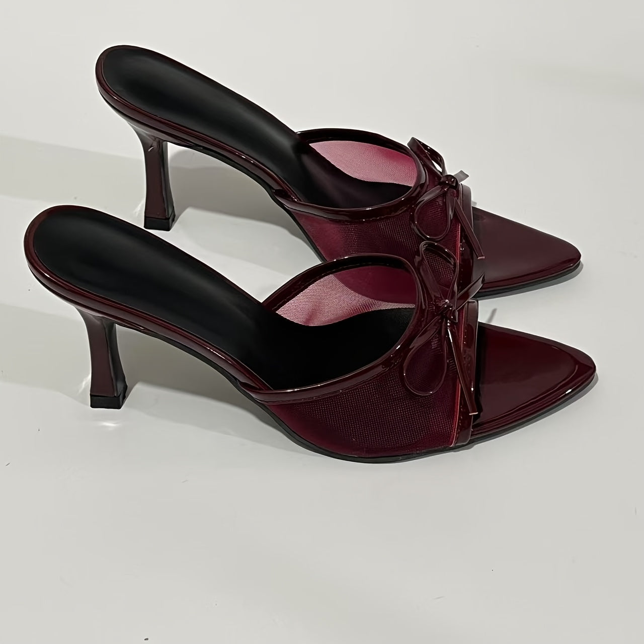 Evelisse – Bow Mesh Heels