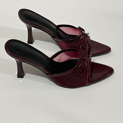 Evelisse – Bow Mesh Heels