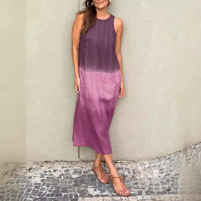 Kelsey | Elegant Sleeveless Gradient Midi Dress