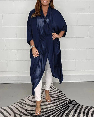 Serelina™ | Silky Loose V-Neck Top