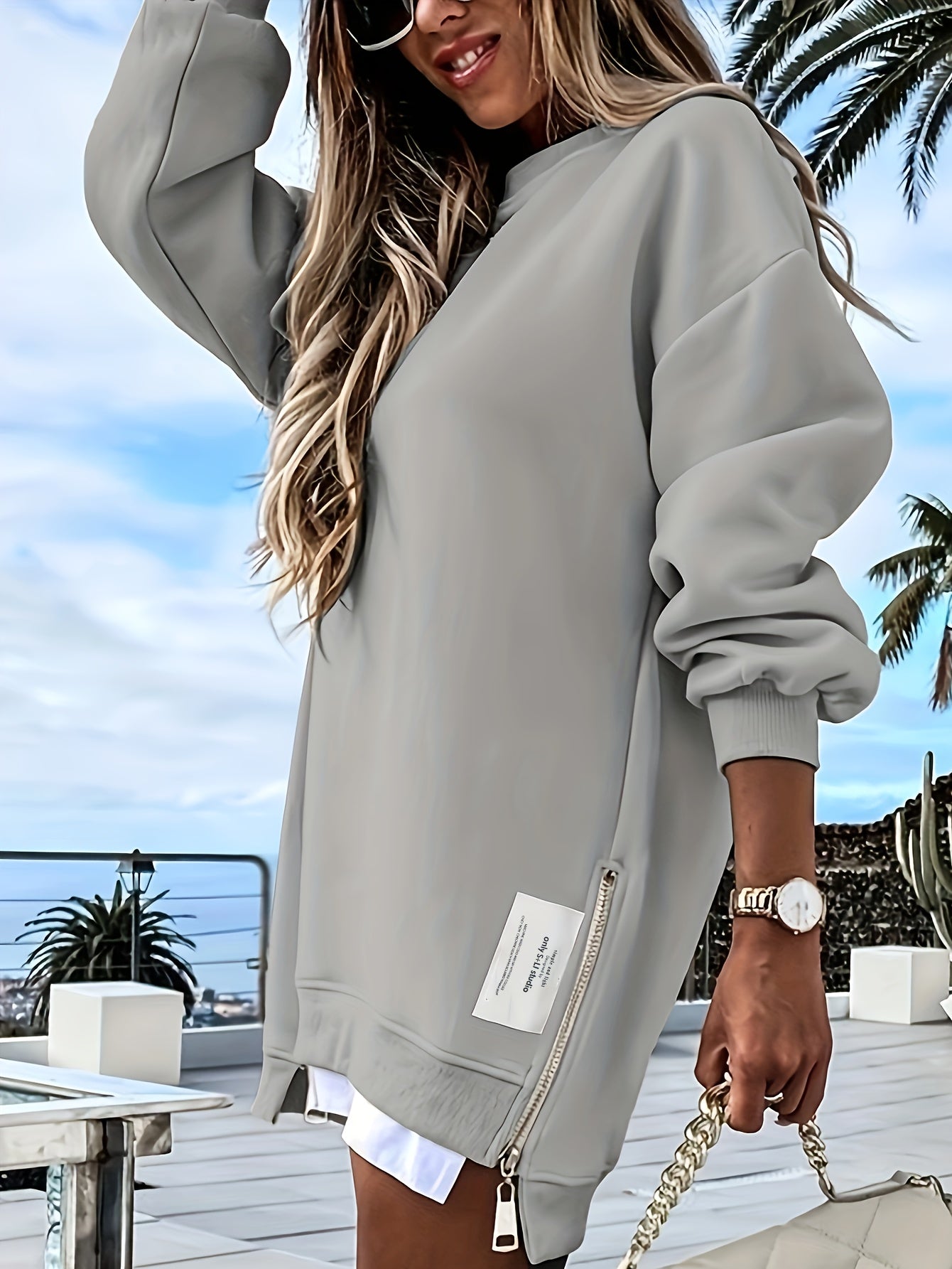 Selvianne – Side Slit Sweatshirt