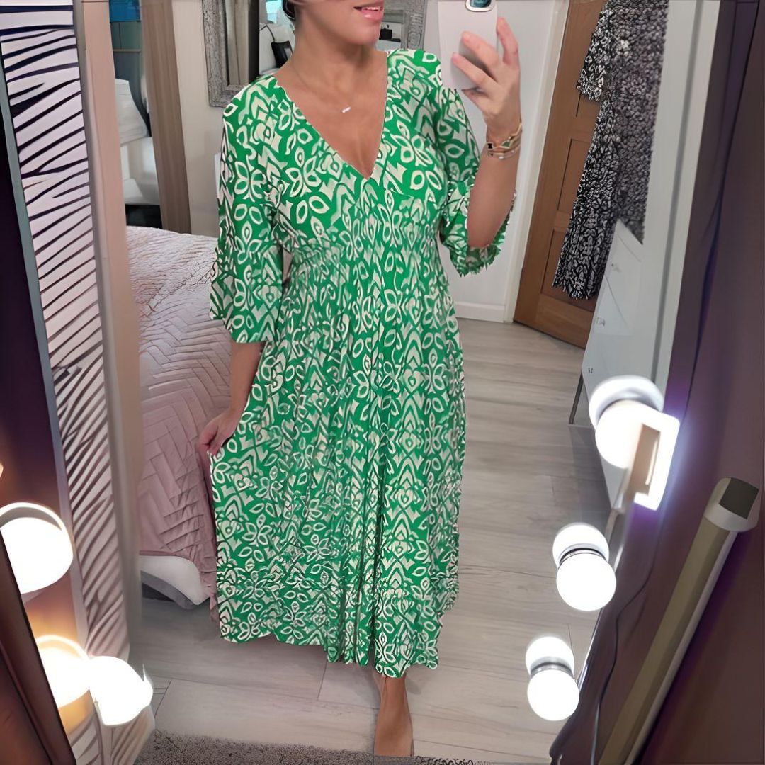 BohoMelody™ Printed Midi Dress