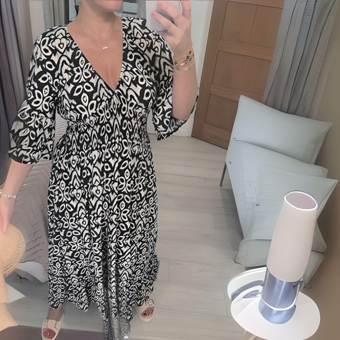 BohoMelody™ Printed Midi Dress