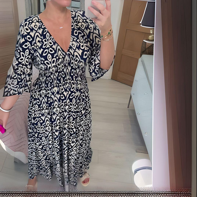 BohoMelody™ Printed Midi Dress