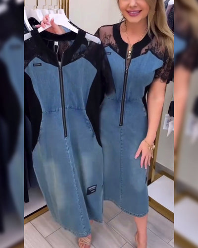 Eloria™ Lace Sleeve Dress