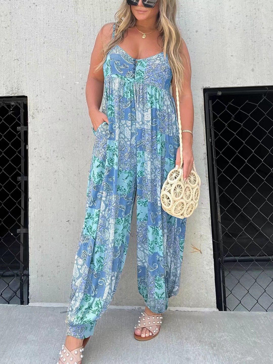 FlowEase™ Printed Jumpsuit
