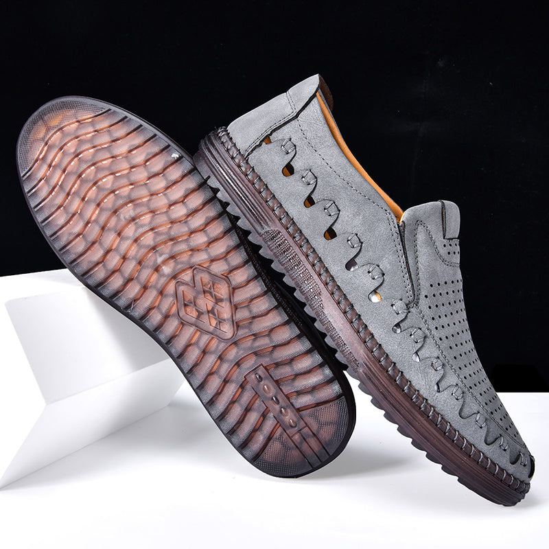 ⏰LAST DAY – 60% OFF🛒 Men's Handmade Orthopedic Leather Loafers – Breathable, Supportive & Lightweight Casual Shoes for Walking, Driving & Everyday Comfort