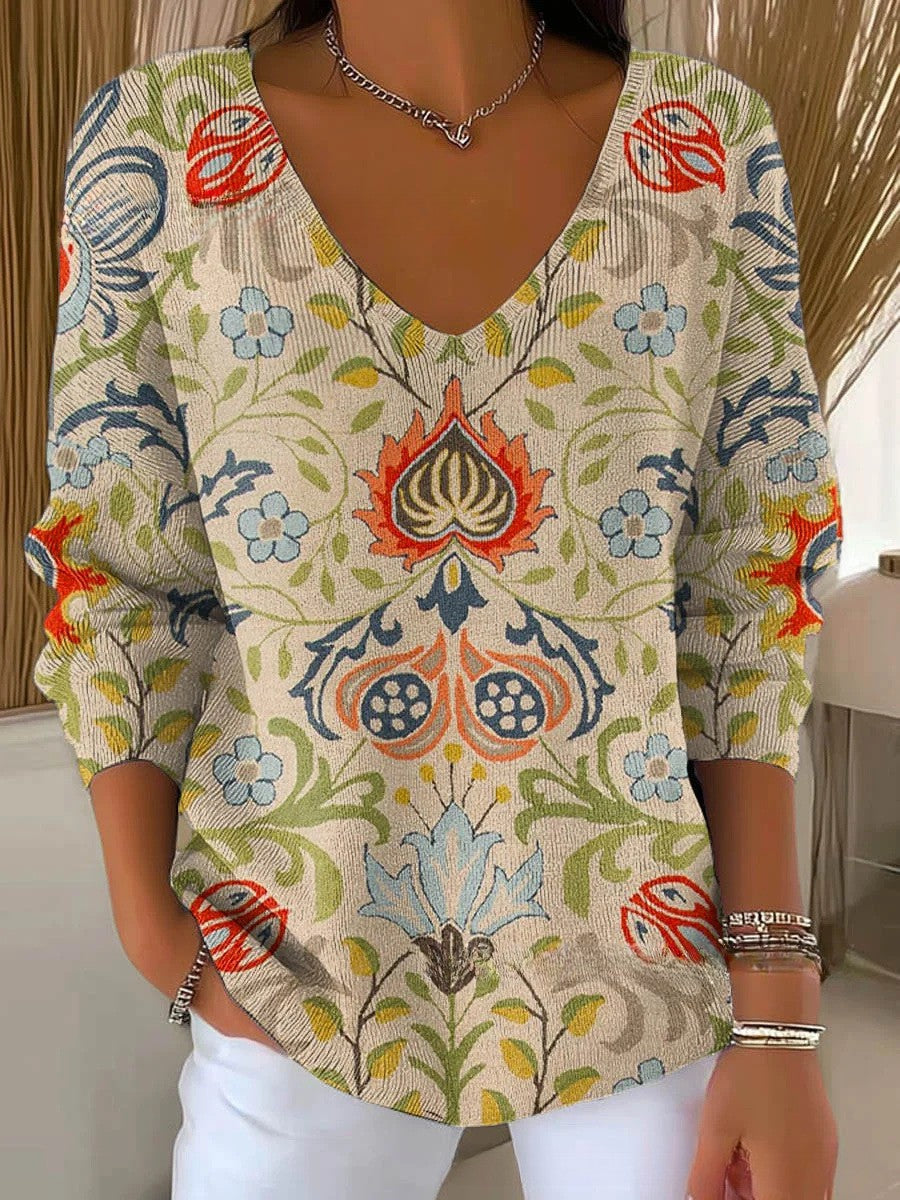 MARGAUX™ | V-Neck Knit Sweater