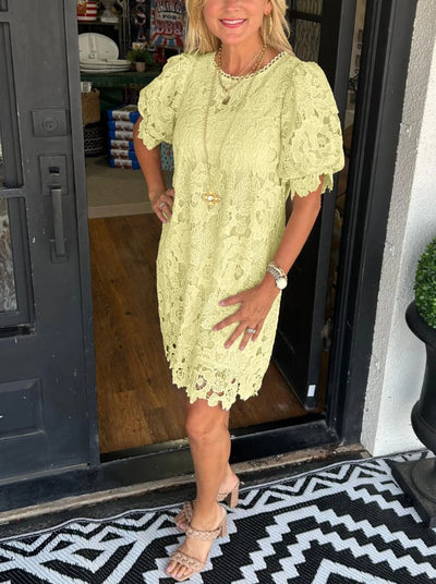 Signature - Lace Crochet Dress