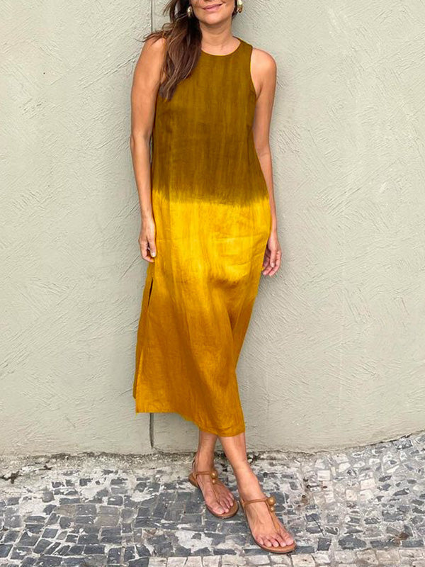 Kelsey | Elegant Sleeveless Gradient Midi Dress