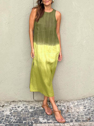 Kelsey | Elegant Sleeveless Gradient Midi Dress
