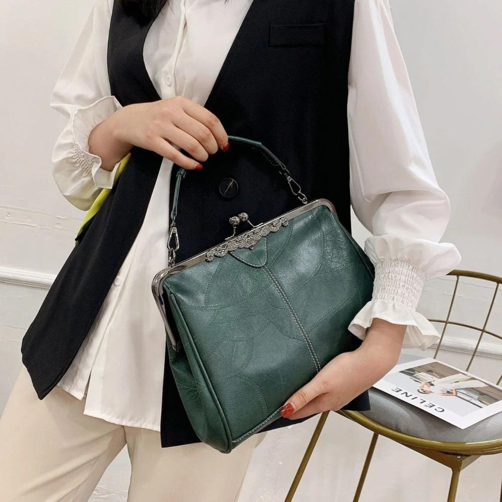 Evelyn™ | Vintage Kiss-Lock Handbag